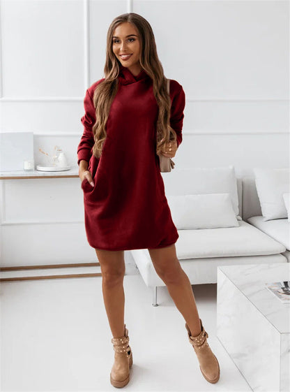 Robe Tessia Chaude Avec Capuche et Poches