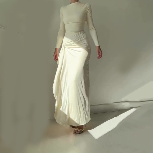 Robe Longue Épurée à Fente