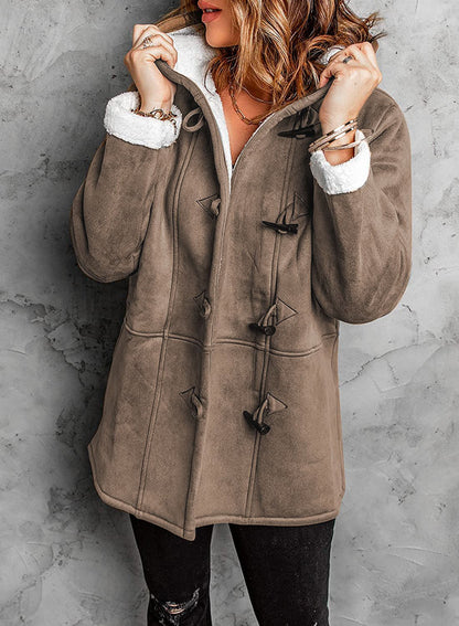 Manteau Doublé en Sherpa pour Femme